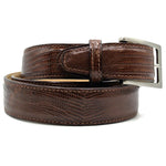 Zelli Teju Lizard Belt Cognac
