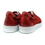 Zelli Tonio Deerskin & Suede Sneakers Red (66-202-RED)