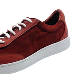 Zelli Tonio Deerskin & Suede Sneakers Red (66-202-RED)