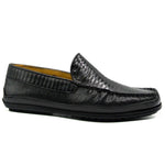 Zelli Ultimo Genuine Lizard Driver in Black