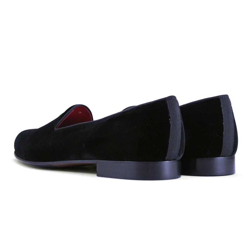 Zelli Velvet Tuxedo Shoes Black (10-102-BLK)