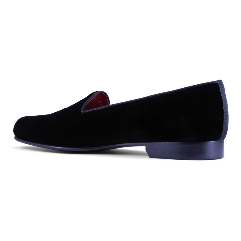 Zelli Velvet Tuxedo Shoes Black (10-102-BLK)