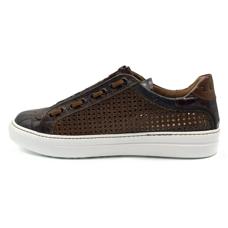 Zelli Vento 2 Woven Sneakers Brown
