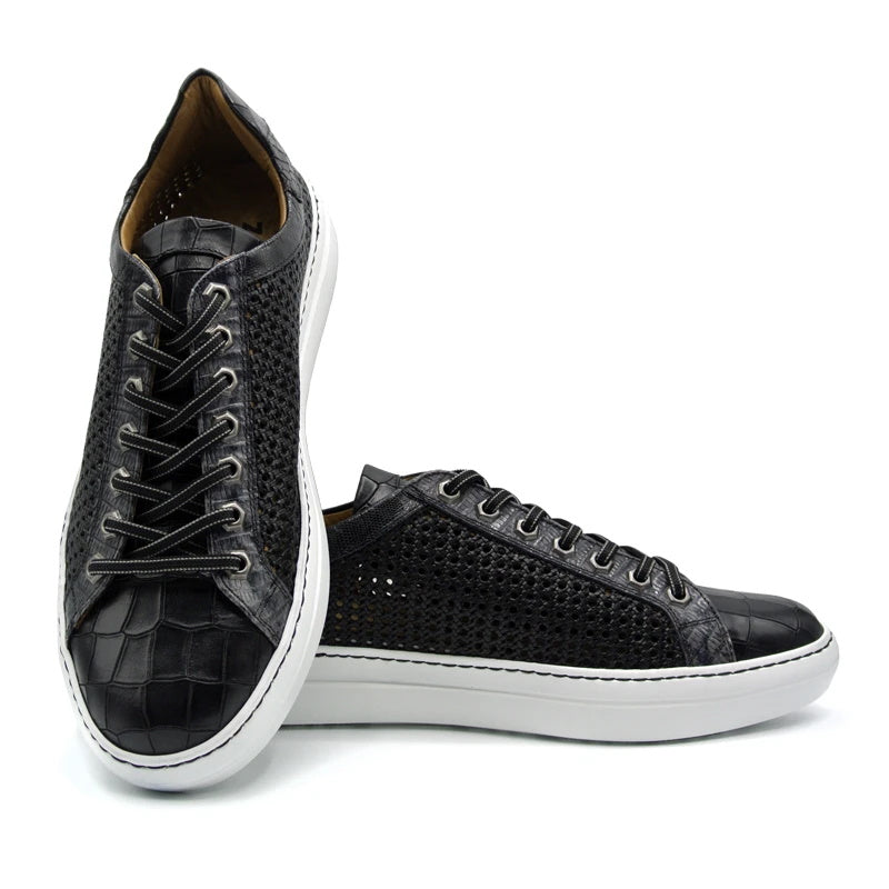 Zelli Vento Woven Sneakers Black (65-205-BLK)