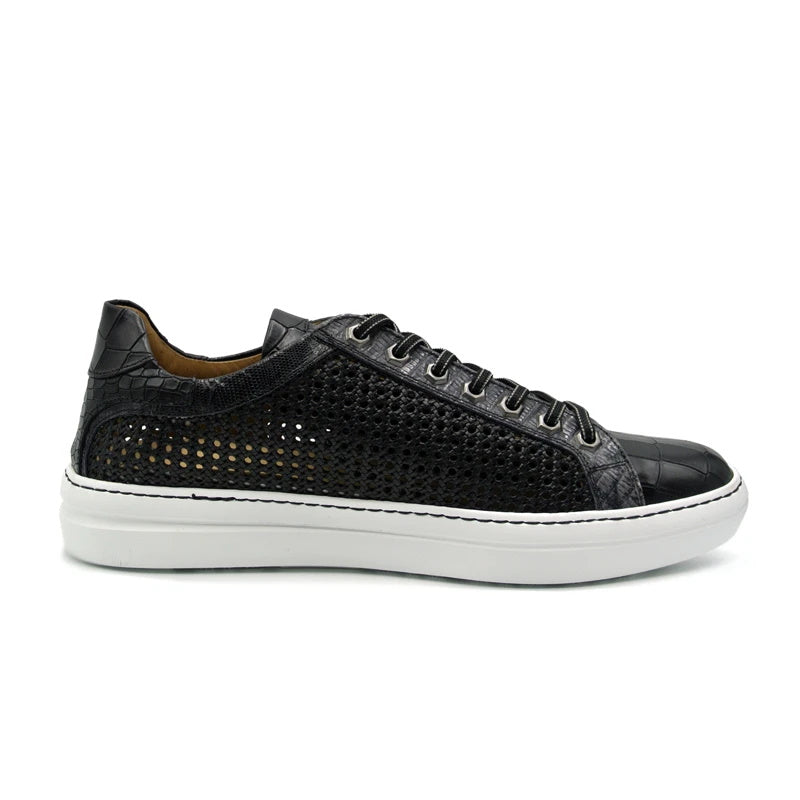 Zelli Vento Woven Sneakers Black (65-205-BLK)