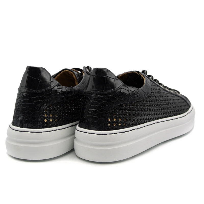 Zelli Vento Woven Sneakers Black (65-205-BLK)