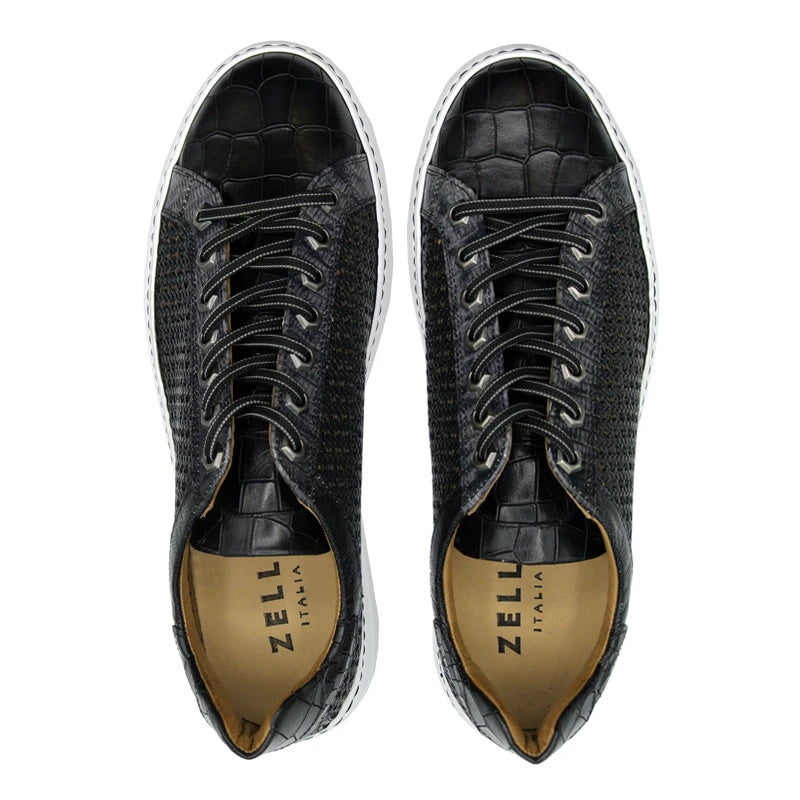 Zelli Vento Woven Sneakers Black (65-205-BLK)