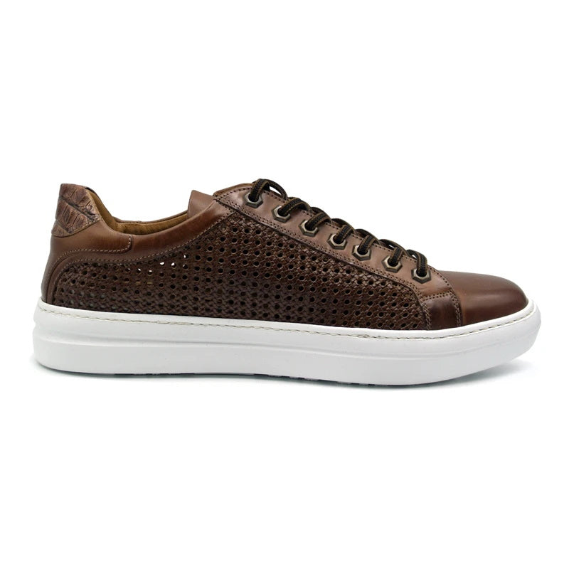 Zelli Vento Woven Sneakers Cognac (65-202-CGN)
