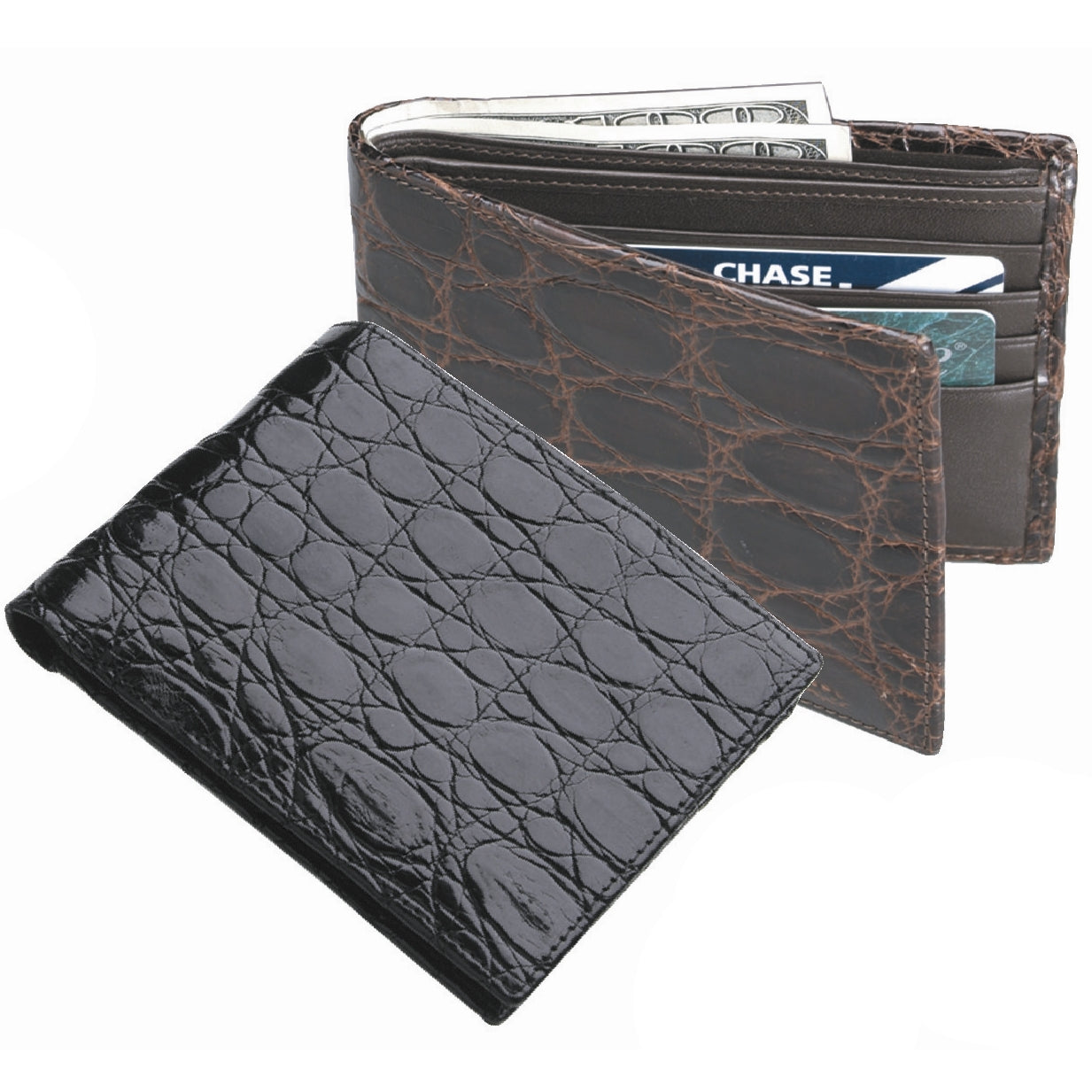 Zelli_Crocodile_Bi_Fold_Wallet