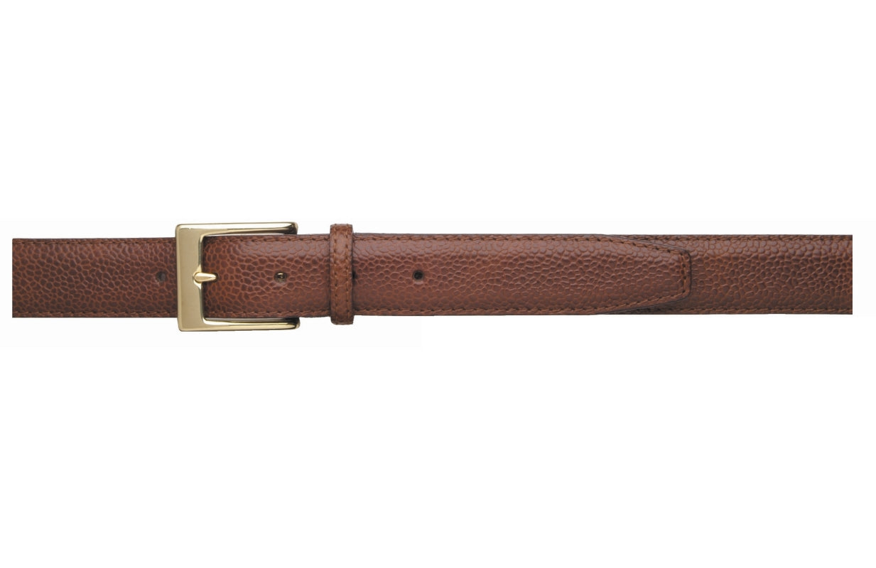 Zelli_Shoes_Cognac_Pebble_Grain_Calf_Belt