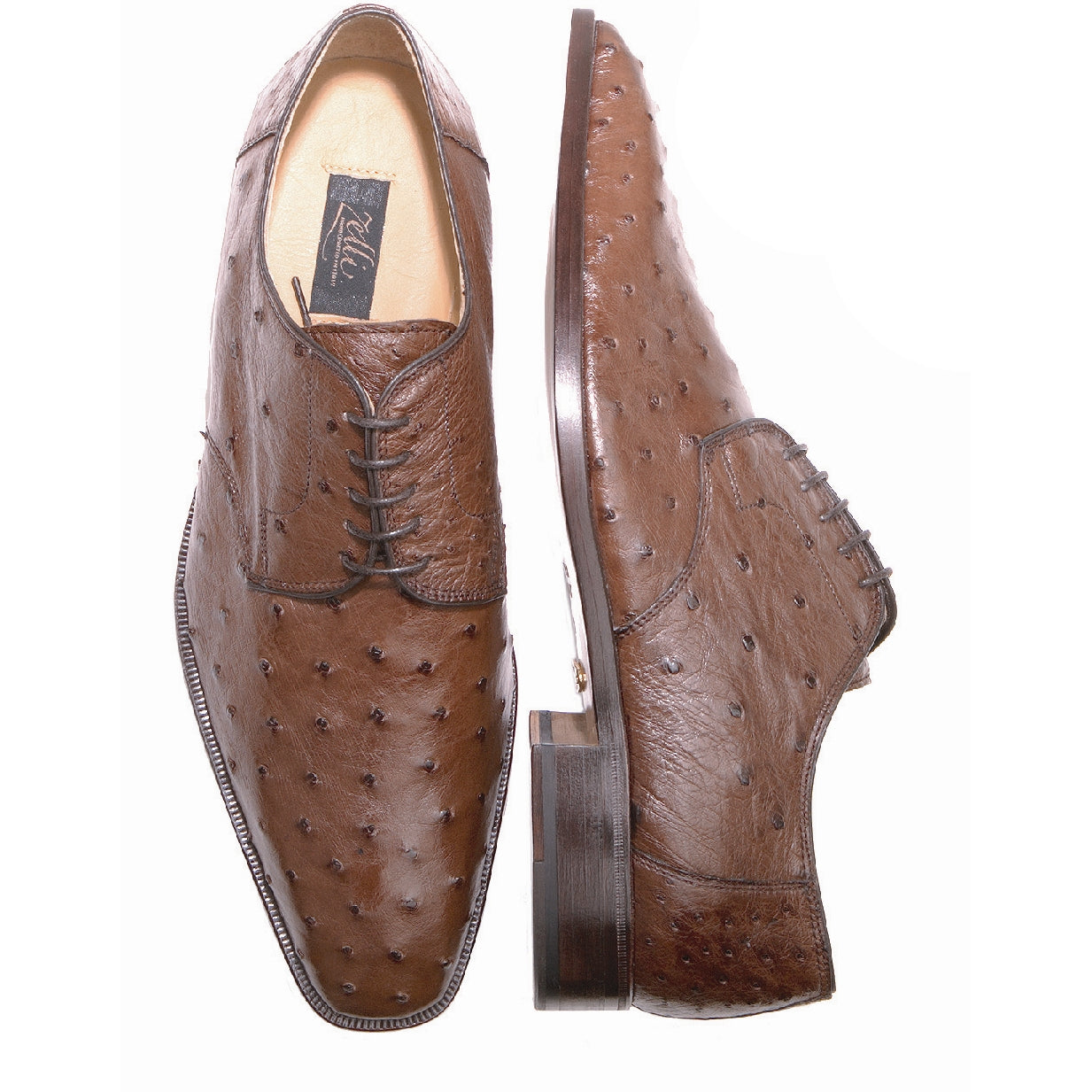 Zelli_Shoes_DeBeer_Plain_Front_Ostrich_Lace_Up
