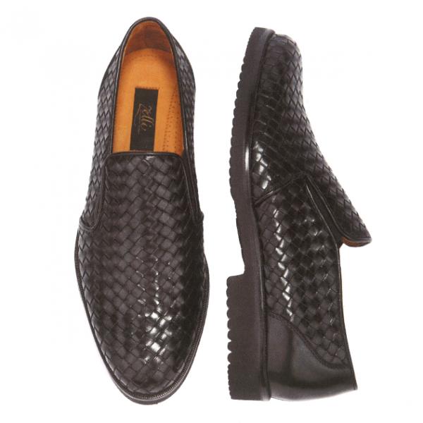 Zelli Edoardo Calfskin Woven Shoes