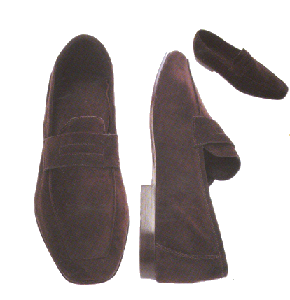 Zelli Lerici Chocolate Suede Penny Loafer