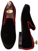 Zelli Romero Black Suede Slip On Loafer