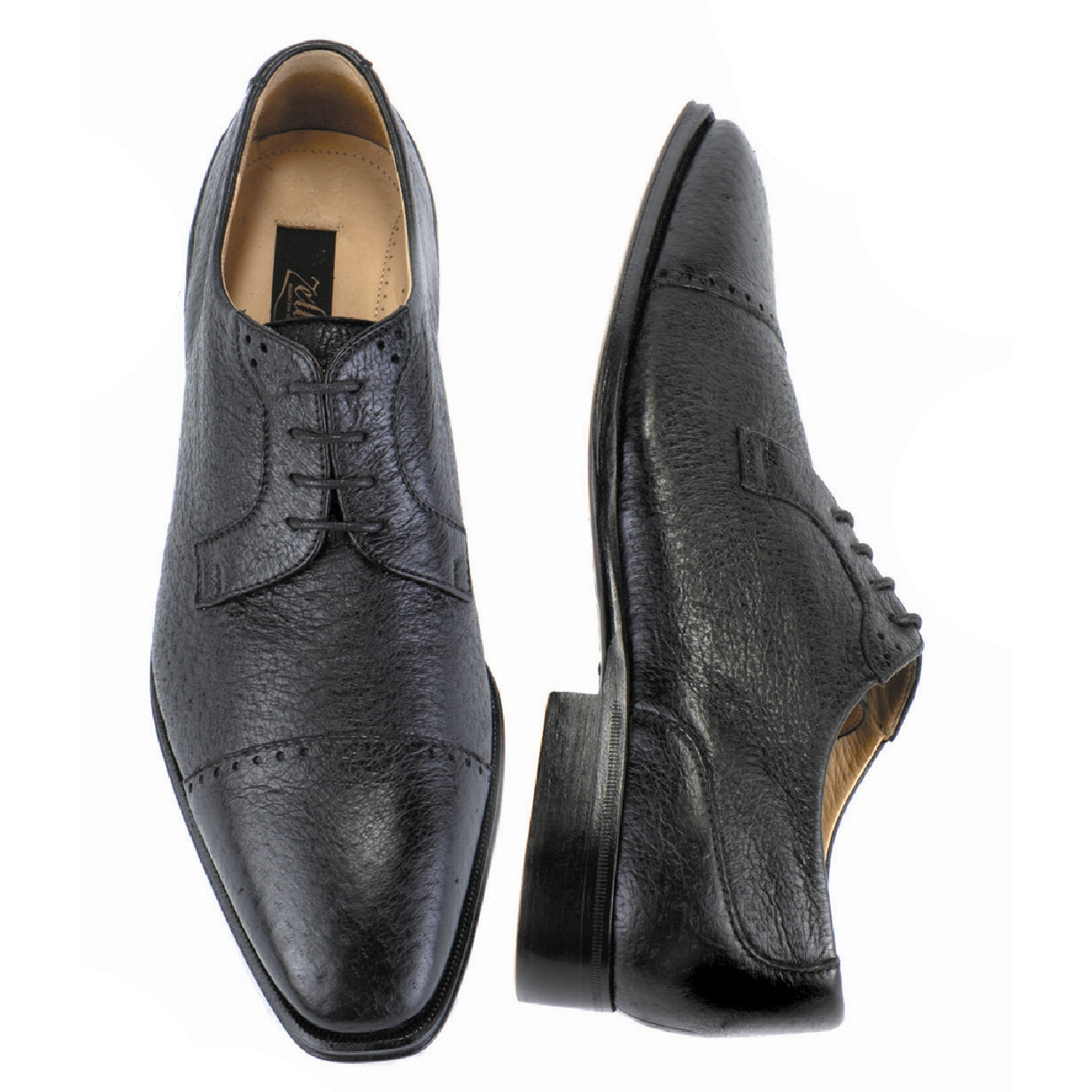 Zelli_Shoes_Sergio_Peccary_Cap_Toe_Lace_Up