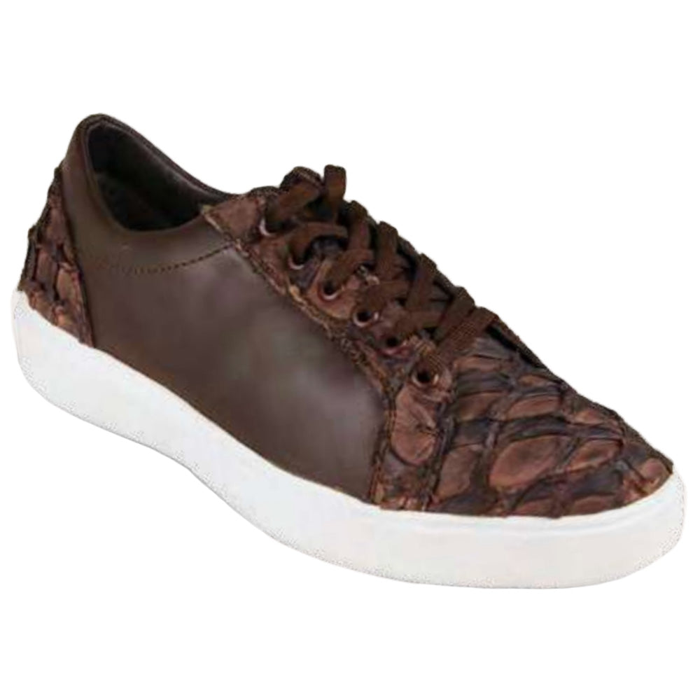 Los Altos Pirarucu & Leather Sneakers Tobacco