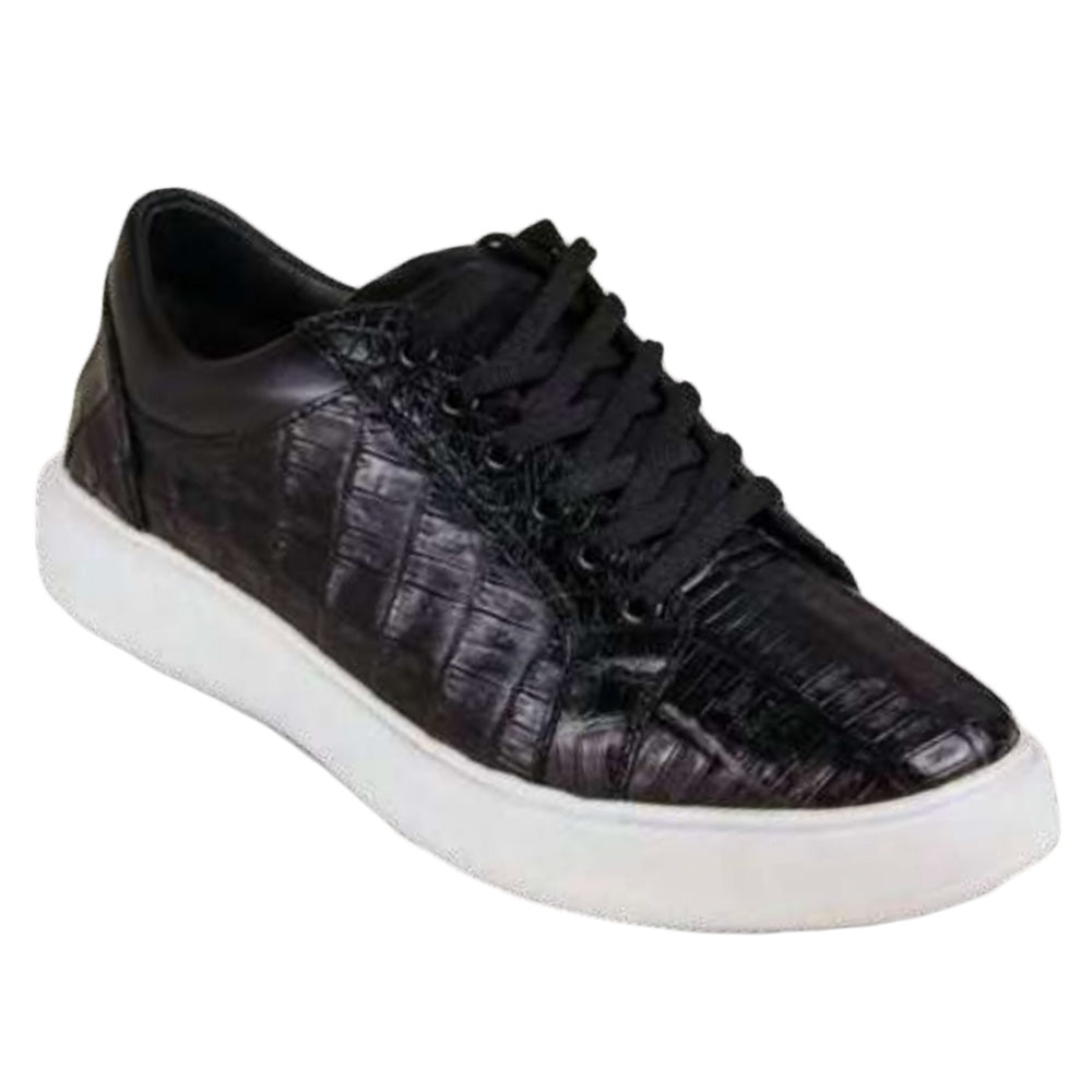 Los Altos ZSM02 Caiman Belly Sneakers Black