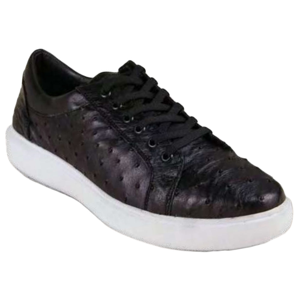 Los Altos ZSM02 Ostrich Sneakers Black