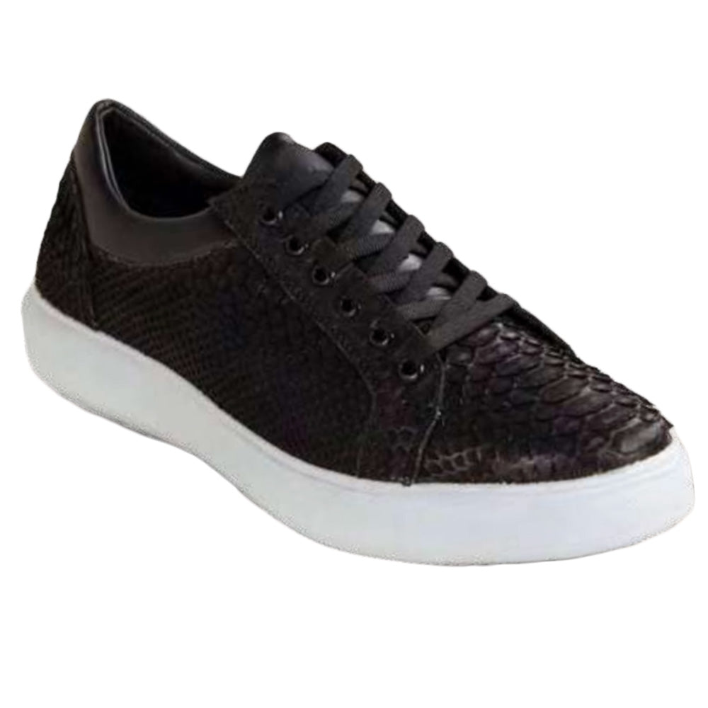 Los Altos ZSM02 Python Sneakers Rustic Nubuck Black