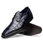 Calzoleria Toscana Zucco Baby Nile Crocodile Derby Midnight Blue