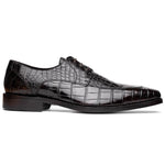 Calzoleria Toscana Zucco Baby Nile Crocodile Derby Espresso Brown
