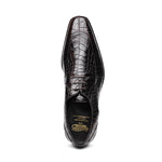 Calzoleria Toscana Zucco Baby Nile Crocodile Derby Espresso Brown