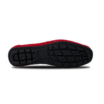 Calzoleria Toscana Zula Velour / Suede Penny Driving Loafer Red